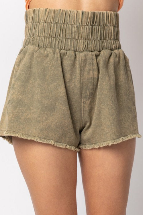 Twill Mini Shorts