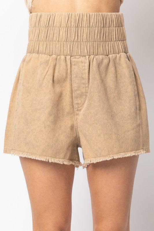 Twill Mini Shorts