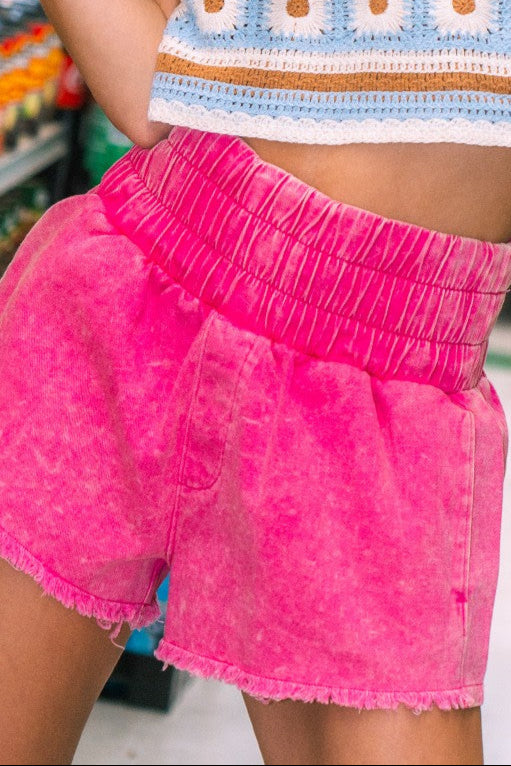 Twill Mini Shorts