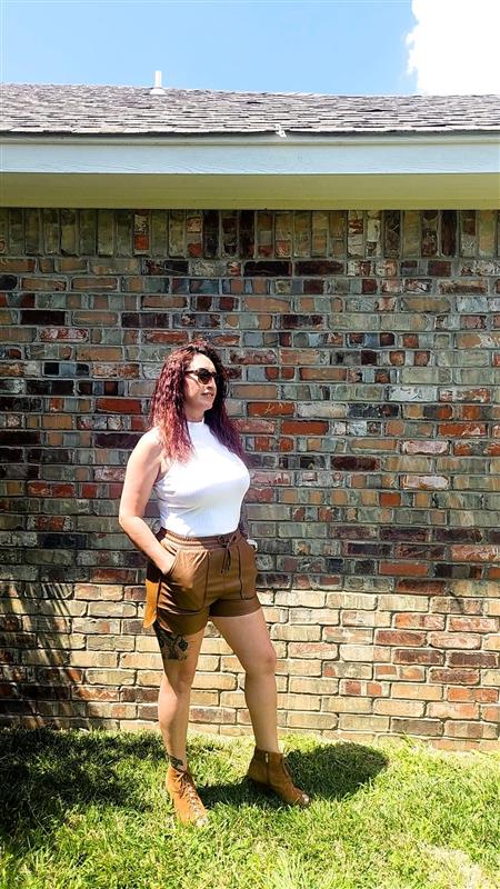 Solid Faux Dolphin Shorts