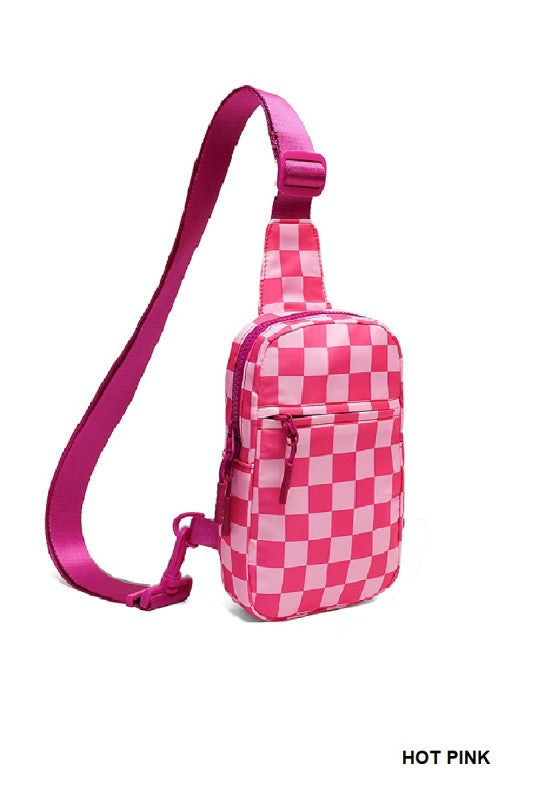 Mosaic Checkered Sling Bag