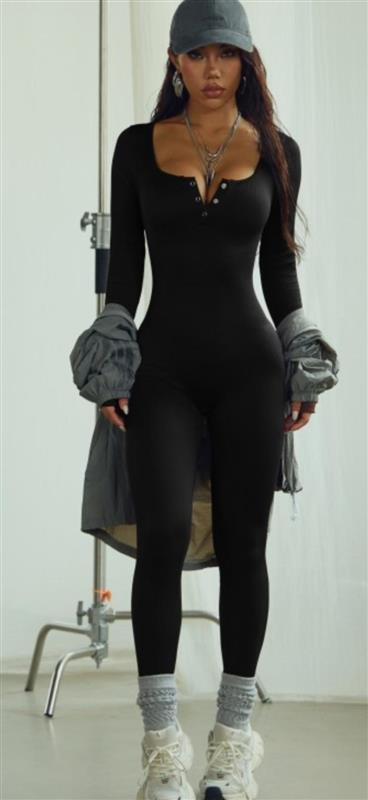 Seamless Ribbed Jumpsuit