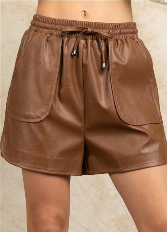 Solid Faux Dolphin Shorts