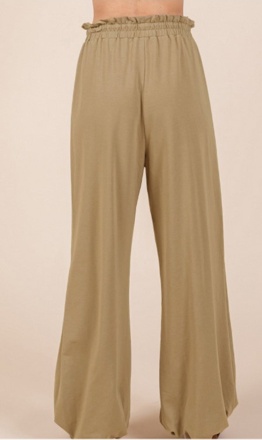 Solid Drawstring  Waist Jogger Pants