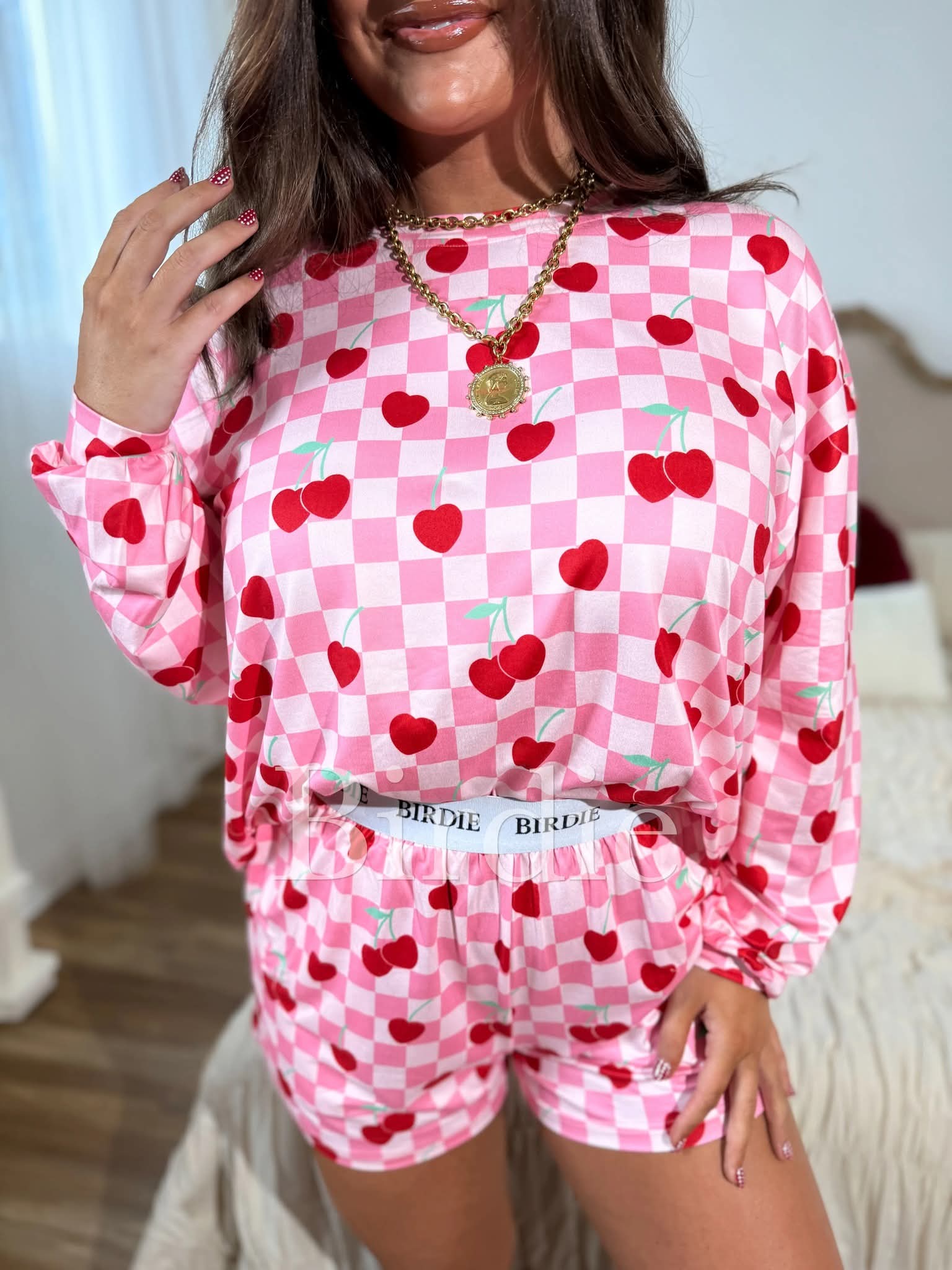 Cherry Checkered Set