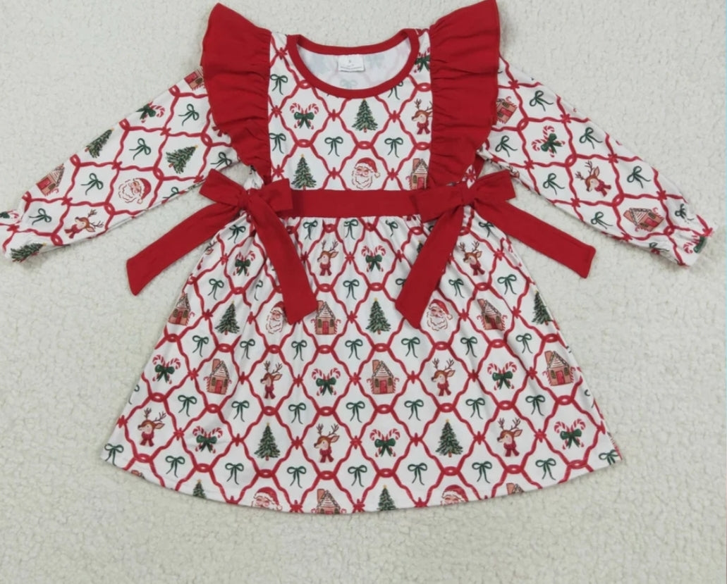 Santa Red Bow Dress