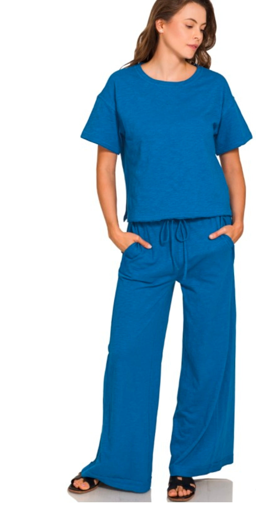 Slub Short Sleeve & Pant Set