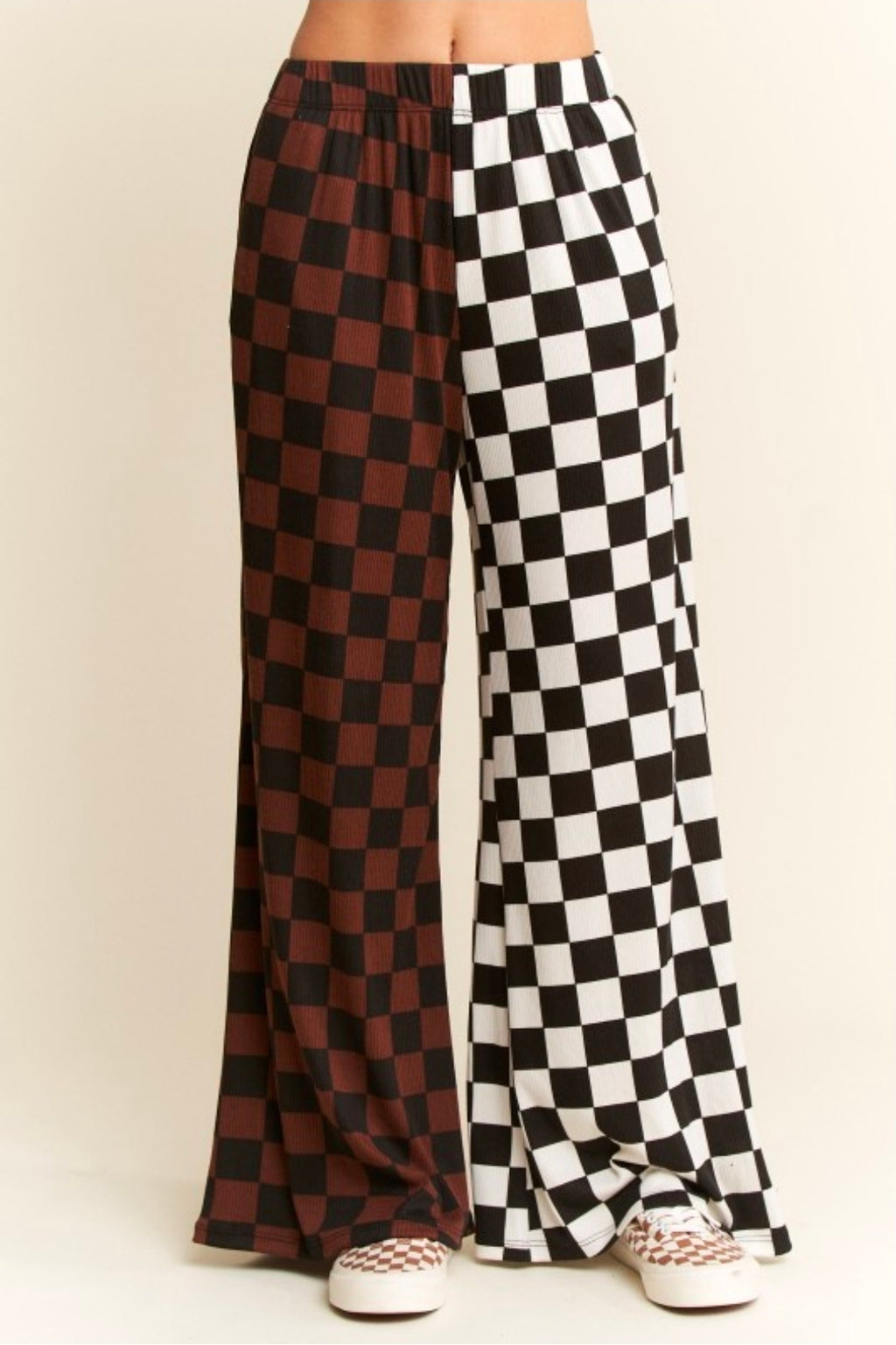 Split Decision Checkered Pants