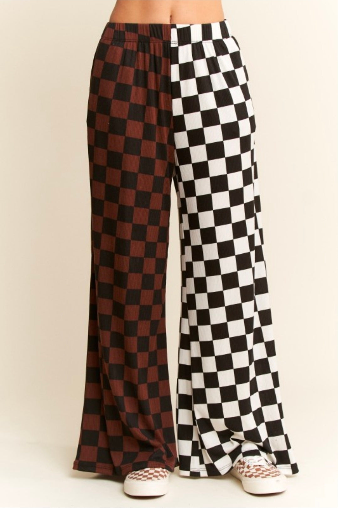 Split Decision Checkered Pants