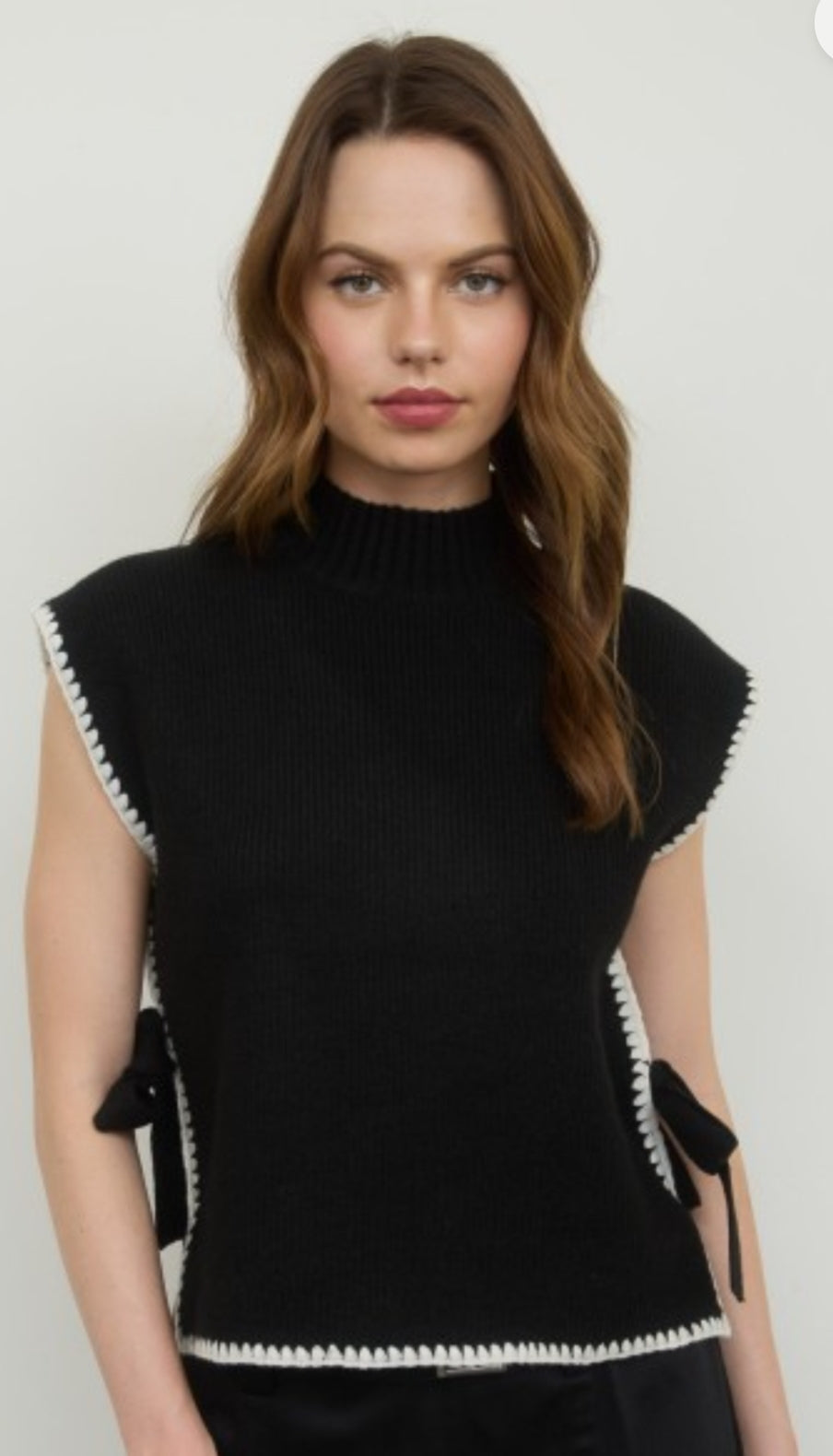Mock Neck Sweater Top