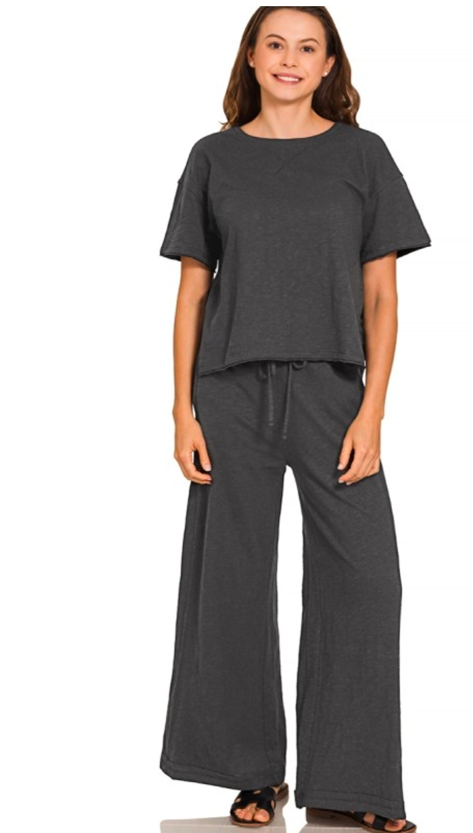 Slub Short Sleeve & Pant Set