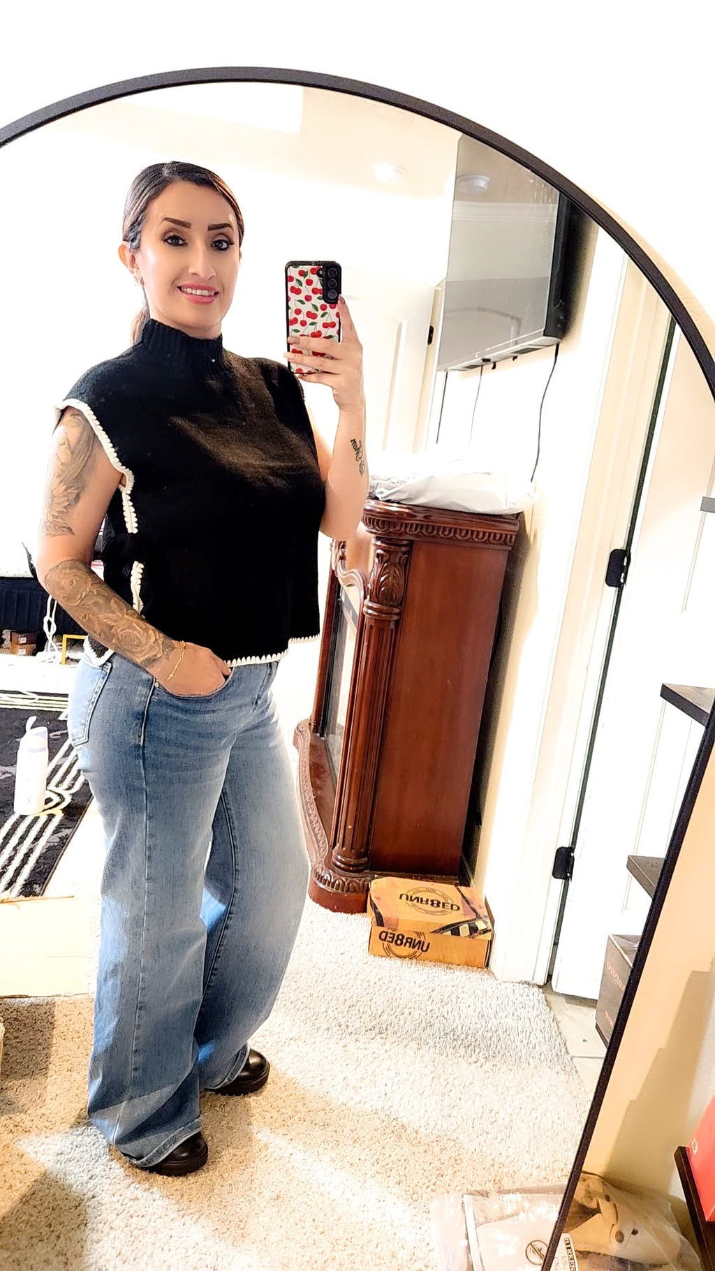 Mock Neck Sweater Top