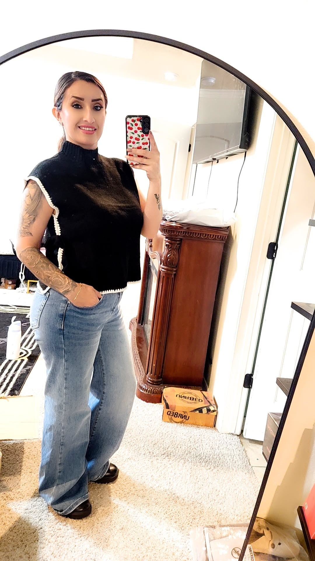 Mock Neck Sweater Top