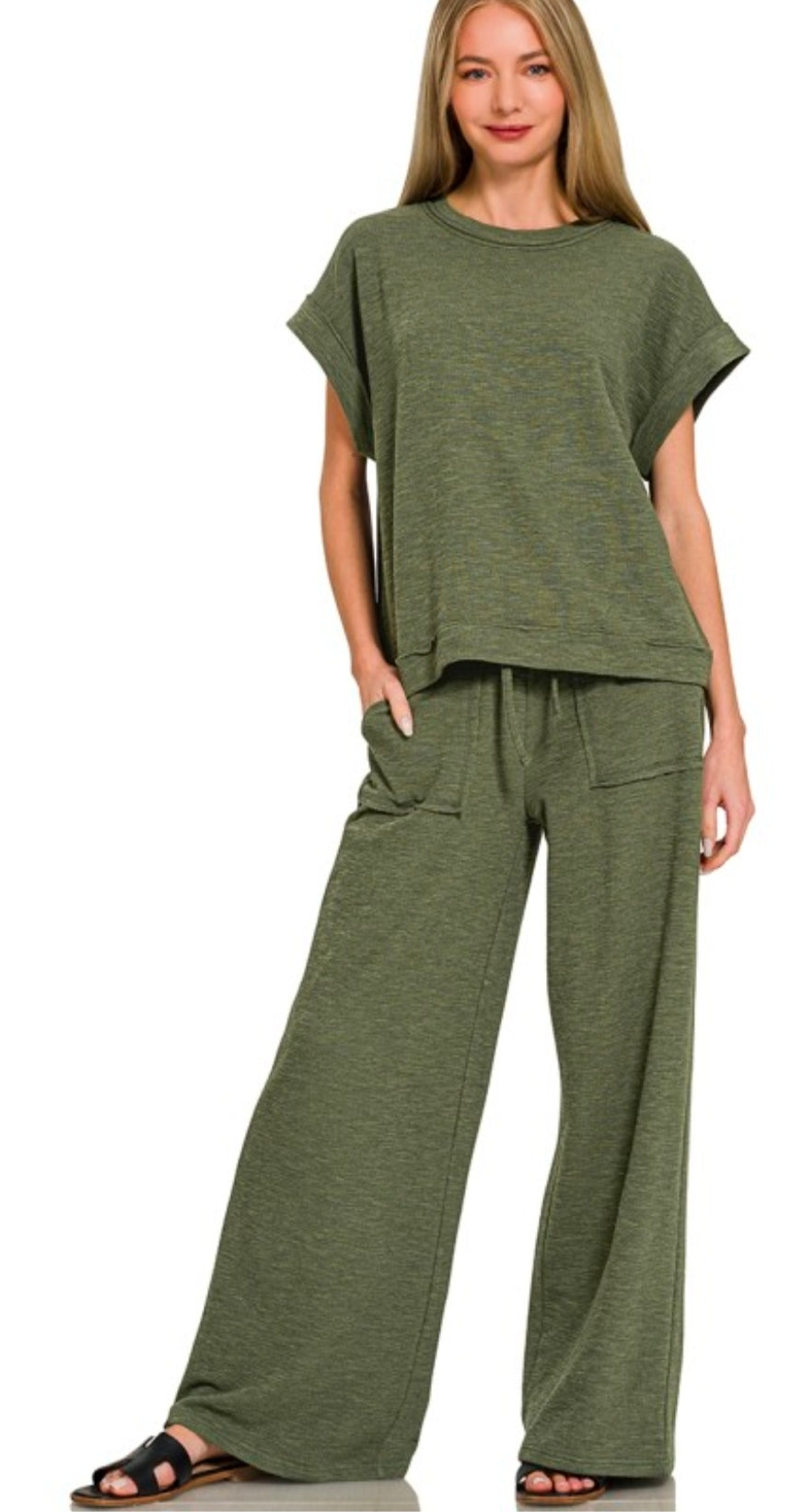 Short Sleeve Tee & Long Pant Set