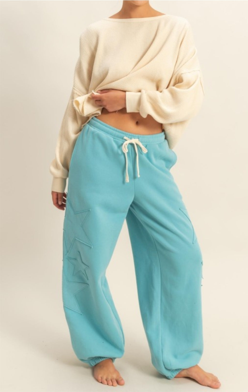 Star Patch Casual Jogger Pants