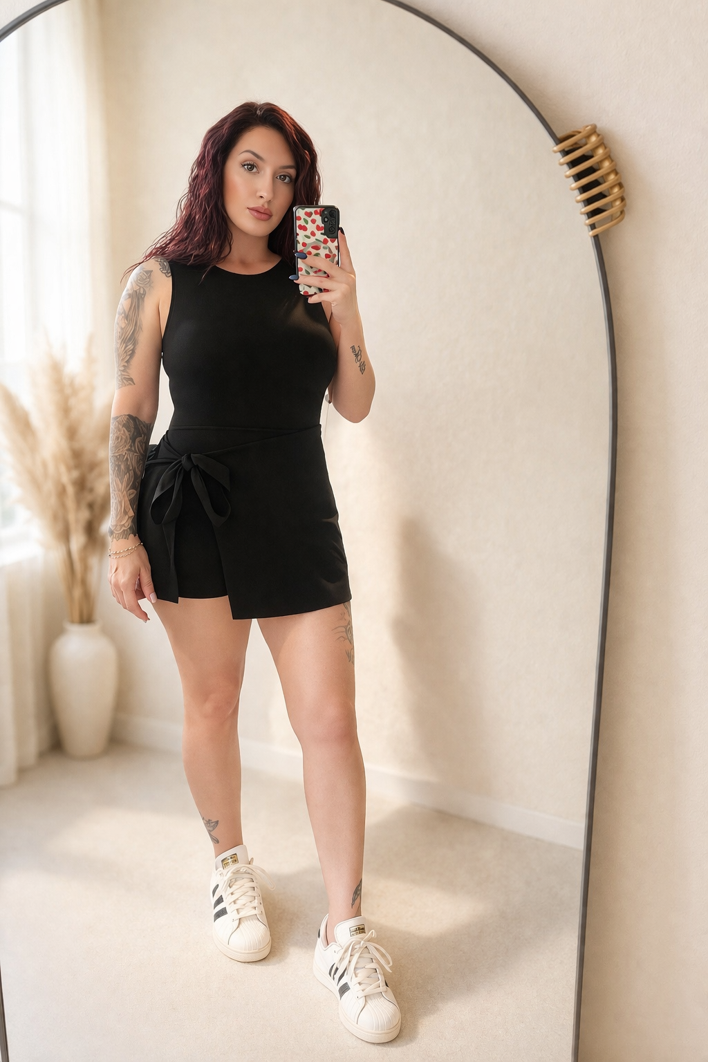 Tie Front Romper Dress