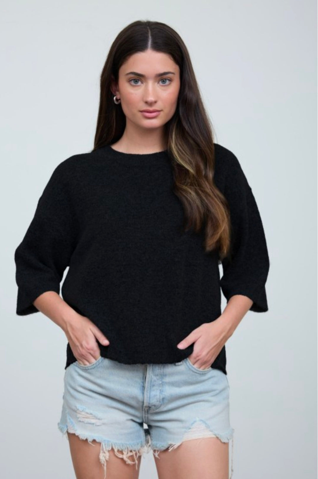 Half Sleeve Boxy Pull Over