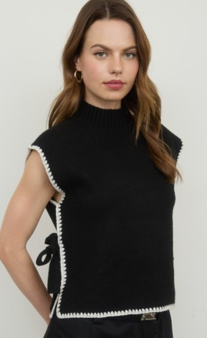 Mock Neck Sweater Top