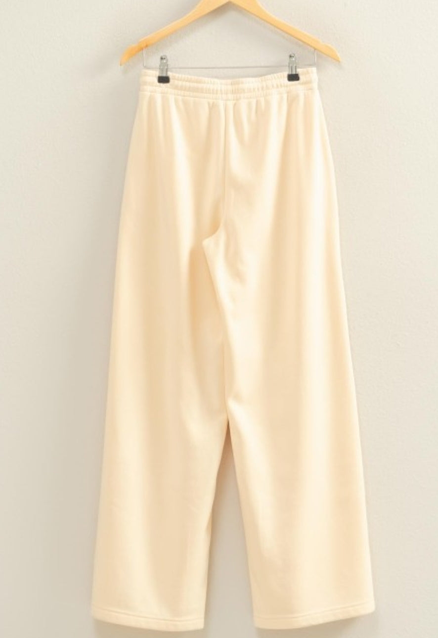 Drawstring Pintuck Sweats