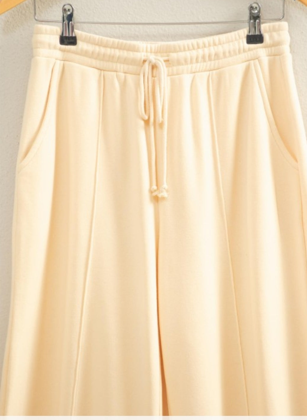Drawstring Pintuck Sweats